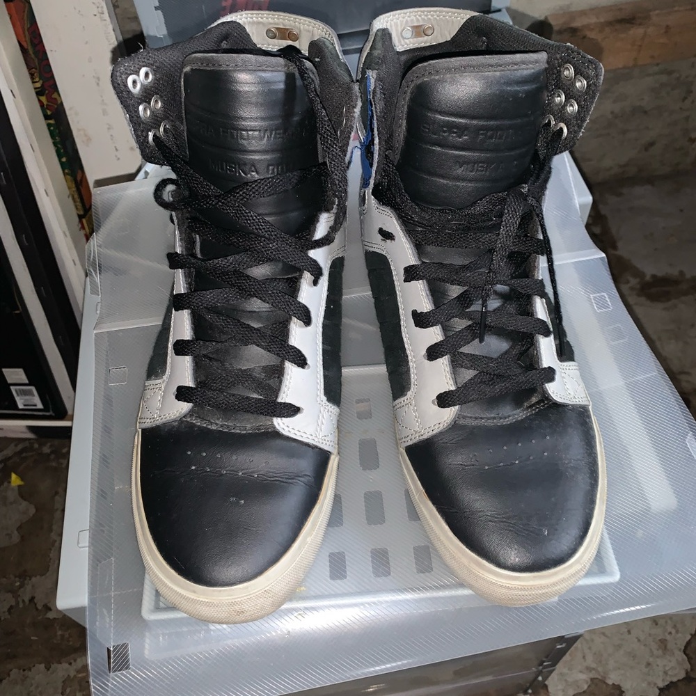 Supra blue , grey and black